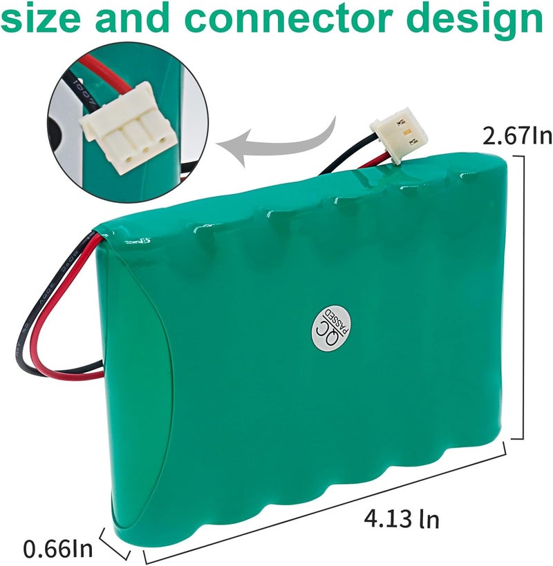 JIIKER 300-03866,LCP500-4B Battery Replacement for Lynx 5100, Lynx 5200, Lynx 5210, Lynx Touch 7000 Security Alarm Systems 7.2V, 3700mAh - Image 3